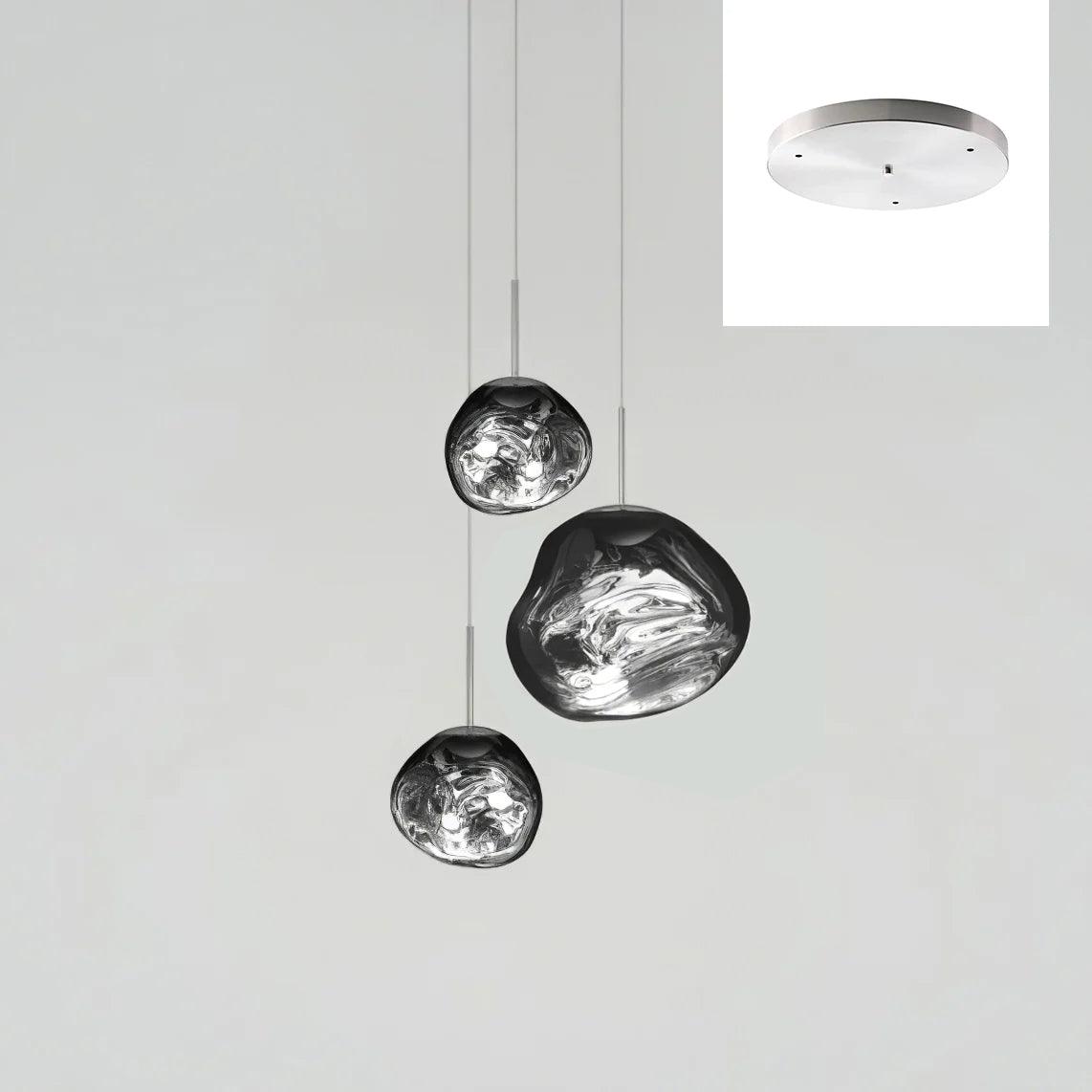 Multi Lava Round Pendant Lamp-Neutral Decor