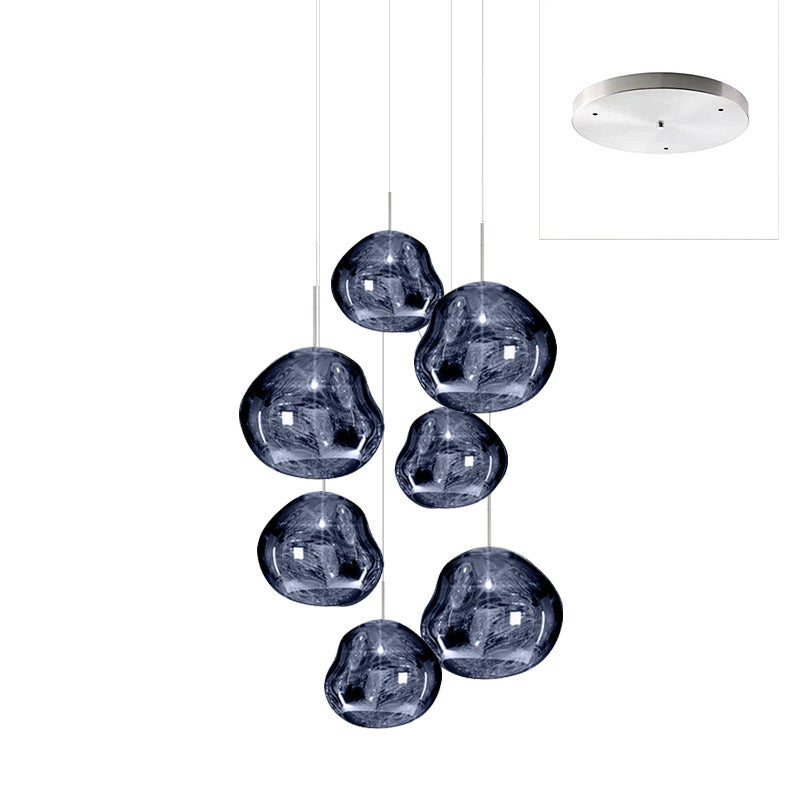 Multi Lava Round Pendant Lamp-Neutral Decor