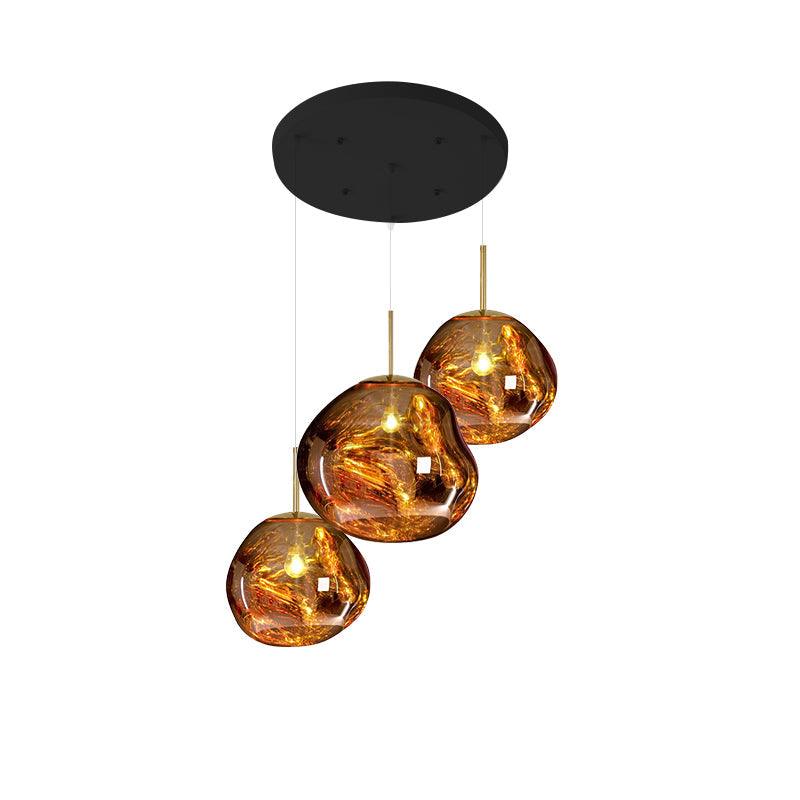 Multi Lava Round Pendant Lamp-Neutral Decor