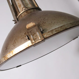 Coshae Suspension Métal Verre Industriel Vintage