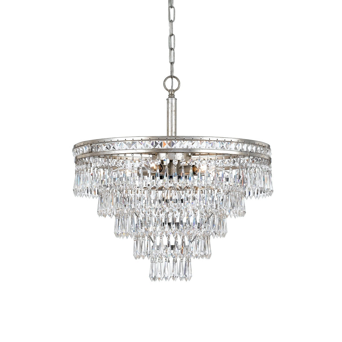 Eurvaryra Lustre Métal Cristal Luxe Postmoderne