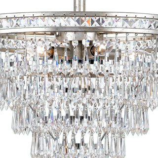 Eurvaryra Lustre Métal Cristal Luxe Postmoderne