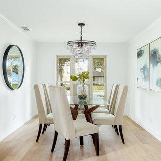 Eurvaryra Lustre Métal Cristal Luxe Postmoderne