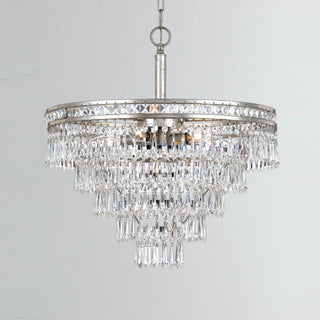 Eurvaryra Lustre Métal Cristal Luxe Postmoderne