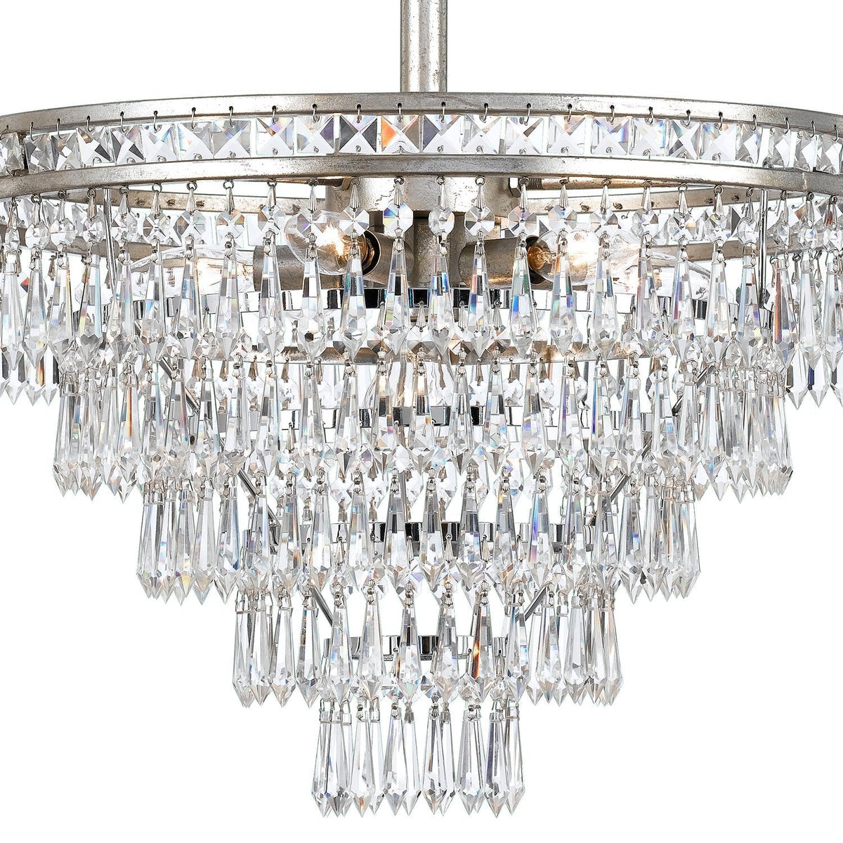 Eurvaryra Lustre Métal Cristal Luxe Postmoderne