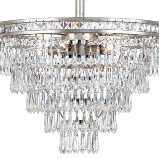 Eurvaryra Lustre Métal Cristal Luxe Postmoderne