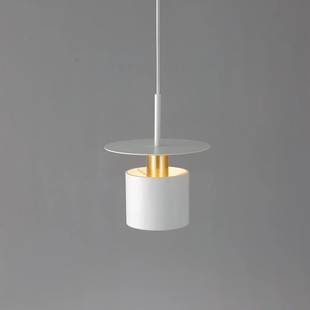 Darella Lampe suspendue cylindrique à disque industriel