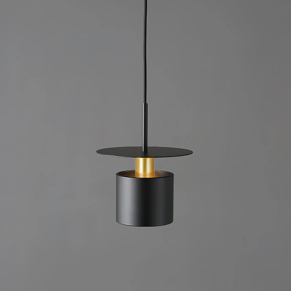 Darella Lampe suspendue cylindrique à disque industriel