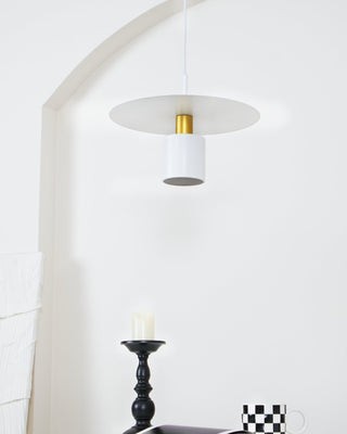 Solara Lampe suspendue cylindrique à disque industriel