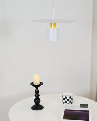 Solara Lampe suspendue cylindrique à disque industriel