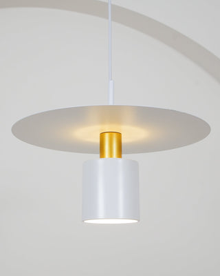 Solara Lampe suspendue cylindrique à disque industriel