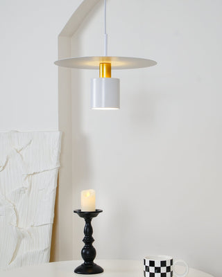 Solara Lampe suspendue cylindrique à disque industriel