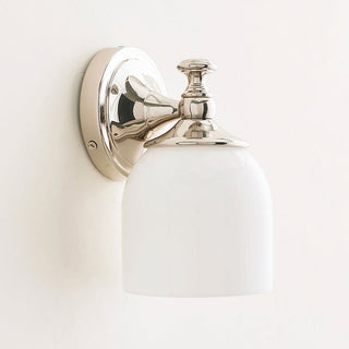 Lumen Sconce Mural Moderne Minimaliste à Bras Courts en Chrome Métal Verre-Luire