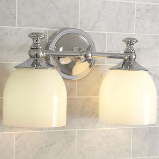 Lumen Sconce Mural Moderne Minimaliste à Bras Courts en Chrome Métal Verre-Luire