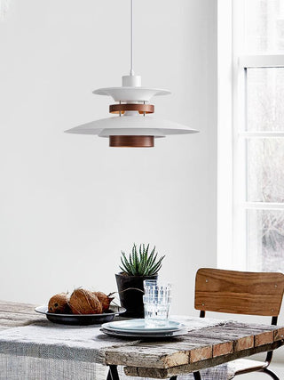 Nymera Suspension Bois Acier-Luire