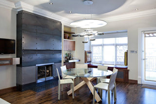 Lustra Lustre Sculptural en Aluminium