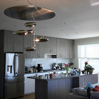 Lustra Lustre Sculptural en Aluminium