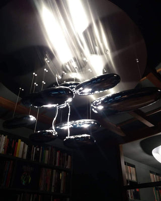 Lustra Lustre Sculptural en Aluminium
