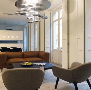 Lustra Lustre Sculptural en Aluminium