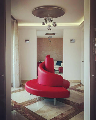 Lustra Lustre Sculptural en Aluminium