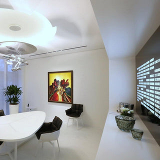 Lustra Lustre Sculptural en Aluminium