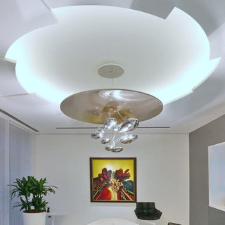 Lustra Lustre Sculptural en Aluminium