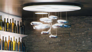 Lustra Lustre Sculptural en Aluminium