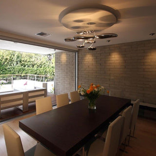 Lustra Lustre Sculptural en Aluminium