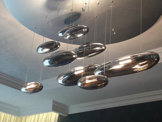 Lustra Lustre Sculptural en Aluminium