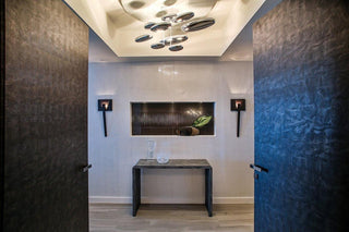 Lustra Lustre Sculptural en Aluminium