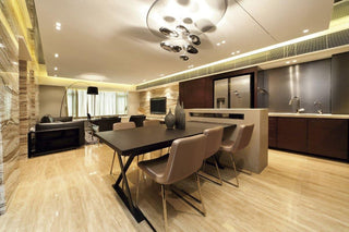 Lustra Lustre Sculptural en Aluminium