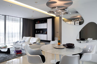Lustra Lustre Sculptural en Aluminium