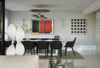 Lustra Lustre Sculptural en Aluminium