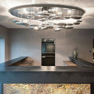 Lustra Lustre Sculptural en Aluminium