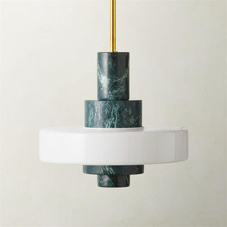 Mercury Suspension en Marbre Vert
