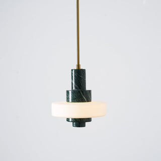 Mercury Suspension en Marbre Vert
