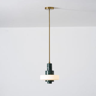 Mercury Suspension en Marbre Vert