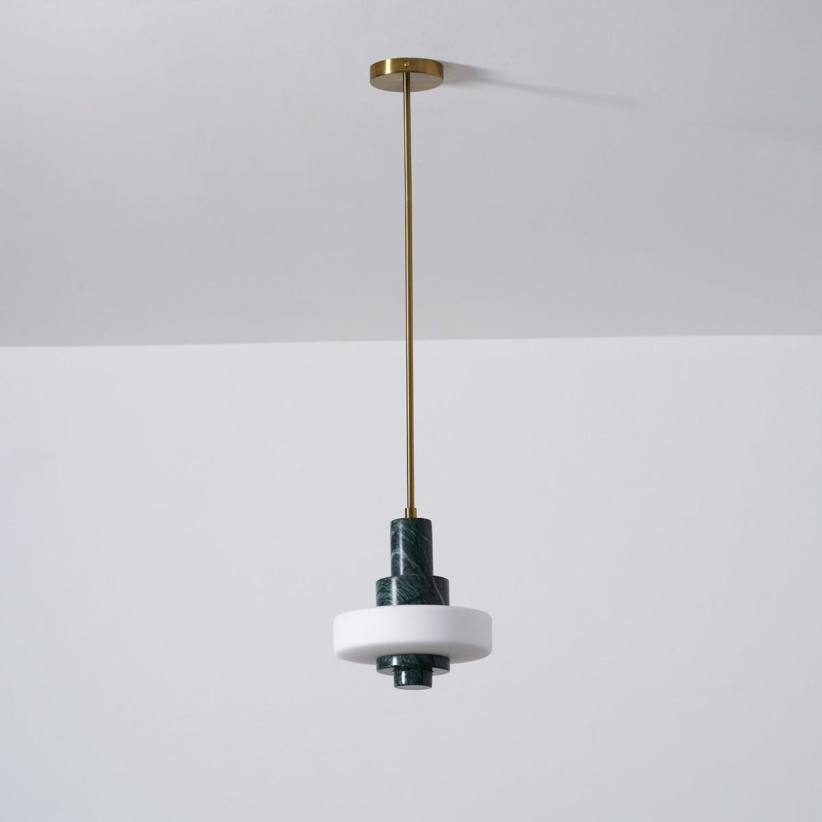 Mercury Suspension en Marbre Vert