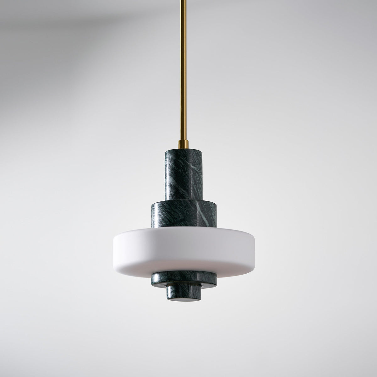 Mercury Suspension en Marbre Vert