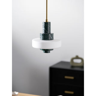 Mercury Suspension en Marbre Vert