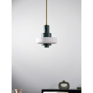 Mercury Suspension en Marbre Vert