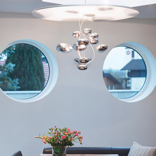 Lustra Lustre Sculptural en Aluminium