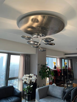 Lustra Plafonnier en Aluminium Galet-Luire