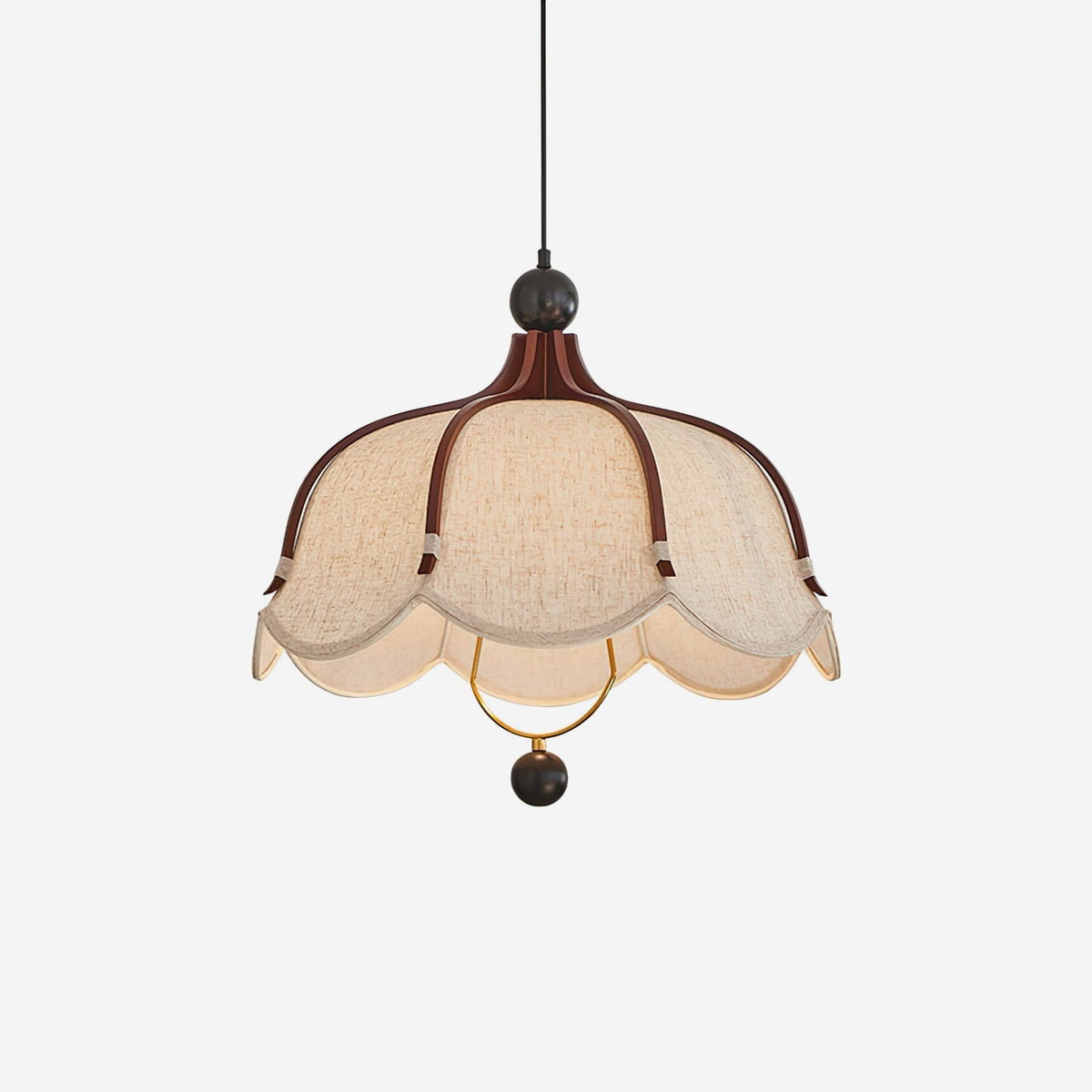 Feyno Vintage Fabric Pendant Light-Neutral Decor