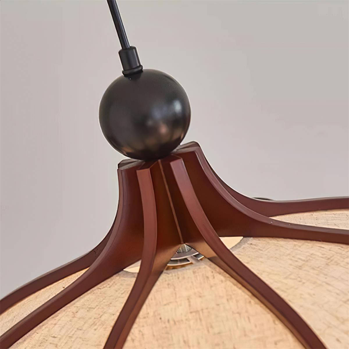 Feyno Vintage Fabric Pendant Light-Neutral Decor
