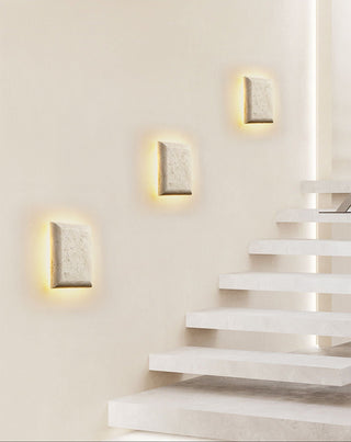 Mesa Glow Travertine Sconce-Neutral Decor