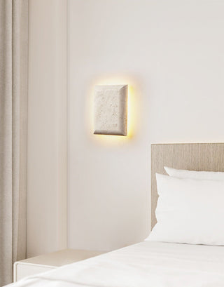 Mesa Glow Travertine Sconce-Neutral Decor