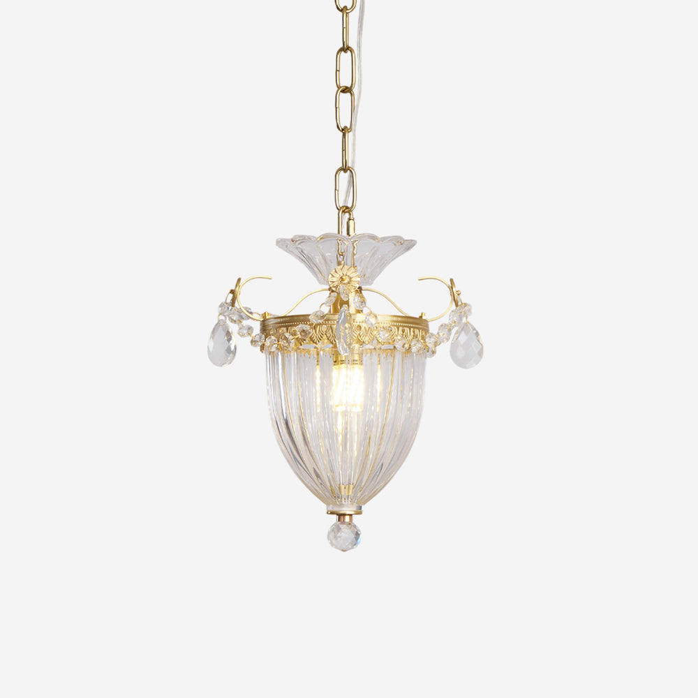 Pendant Lamp Vintage Glamour Crystal Drops-Neutral Decor