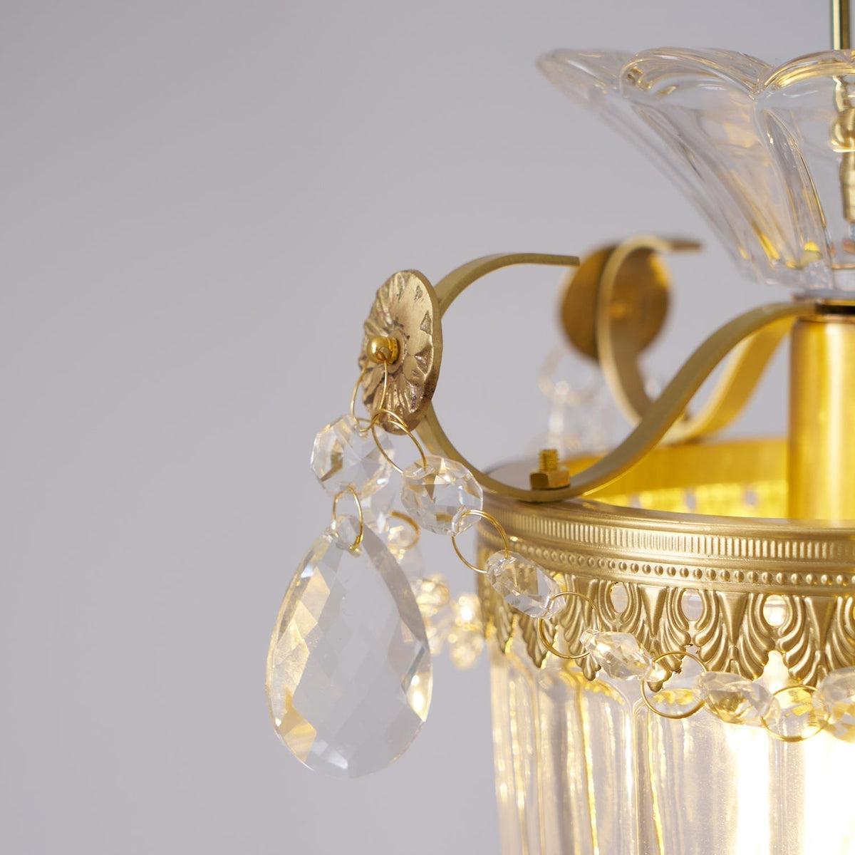 Pendant Lamp Vintage Glamour Crystal Drops-Neutral Decor