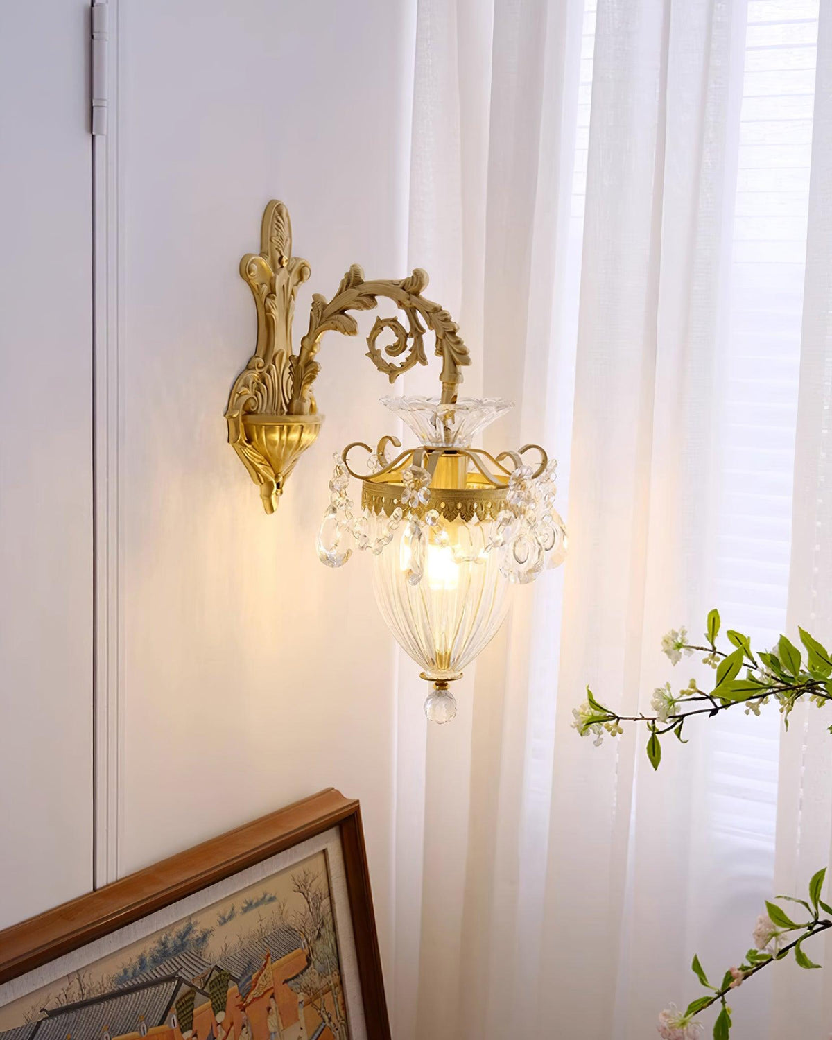 Vireon Wall Lamp Gold Double Sconce Modern-Neutral Decor